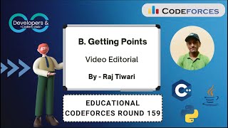 B Getting Points Educational Codeforces Round 159 Div 2  Codeforces  DCC NITA [upl. by Gilda]