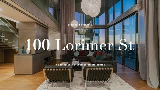 100 Lorimer Street Melbourne A wowfactor duplex penthouse for sale  Boulevard [upl. by Plath]