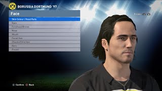 925 How to create BVB 97 in PES 2016 Face Build amp Stats Paulo Sousa [upl. by Koser543]