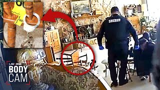 Bodycam Grandma Shoots Intruder While Handcuffed to Chair During Home Robbery [upl. by Ainegue]