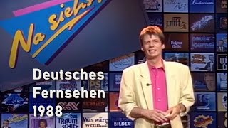 Fernsehen im Jahr 1988 [upl. by Crenshaw]