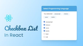 How To Create Checkbox List in React JS [upl. by Terej137]