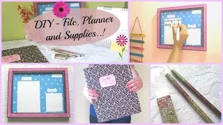 DIY Ideas on File Planner and Supplies [upl. by Ahsenrad]