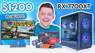 Best VALUE 1200 Gaming PC Build 👑 1440p Build Guide w Benchmarks [upl. by Oglesby]