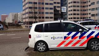 Arrestatieactie autodieven door politie op de Karspeldreef in Amsterdam ZuidOost [upl. by Eoz]