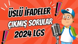 2024 LGS de Matematik ÜSLÜ İFADELER çıkmış sorular [upl. by Narual]