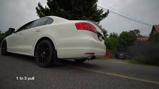 Jetta TDI mk6 2012 Stage 2 tu e straight pipe rolling coal [upl. by Isabeau]