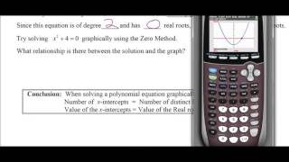 Solving Polynomial Equations Algebraically and Graphically [upl. by Pavyer]