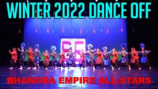 Bhangra Empire AllStars  Winter 2022 Dance Off [upl. by Ilarin]