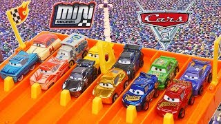 Disney Cars 3 MINI Racers Huge Collection Piston Cup Haulers Surprise Package [upl. by Fiden]