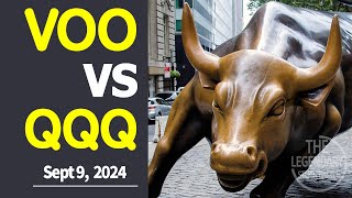 Sept 9 2024 VOO VS QQQ The Winner 232 Investing my own money in both stocks daily [upl. by Bogie]