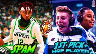 SPAM PLAYS VS THE 1 OVERALL PICK IN THE 2KLEAGUE amp A HALL OF FAMER BEST GUARDS IN PROAM  NBA2K22 [upl. by Harle]