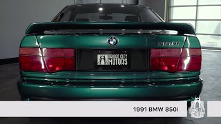 1991 BMW 850i Highlights [upl. by Aicenav570]