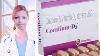 Coralium D3 Tablet Use in Hindiकोरलियम डी 3 दवा की फायदे [upl. by Kciredorb]