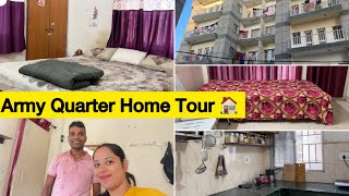 43 Army Quarter Home Tour 🏡  Government 2BHK Quarter Tour 🌈🌞 dailyvlog armywifelife [upl. by Harday528]