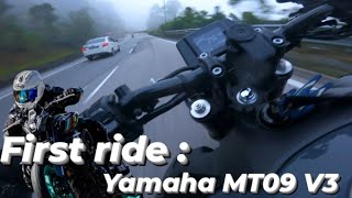 First ride  2022 Yamaha MT09 V3 [upl. by Slifka]