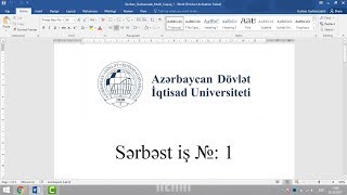 Sərbəst işlərin kabinetə yüklənmə qaydası UNEC Şəxsi Kabinet [upl. by Asyle]