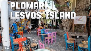 walking tour  Plomari  Lesvos Island [upl. by Tenay250]