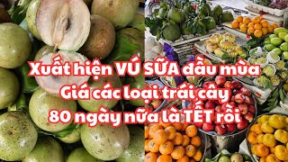 Sài Gòn 80 ngày nữa là TẾT Đã xuất hiện VÚ SỮA ĐẦU MÙA Giá các loại trái cây gần chợ Xóm Củi q8 [upl. by Nilad]