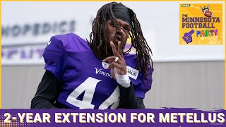 Minnesota Vikings Sign Safety Josh Metellus With TwoYear Extension  The Minnesota Football Party [upl. by Htesil]