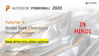 PowerMill2020 Tutorial in Hindi Tutorial9 [upl. by Bocock]