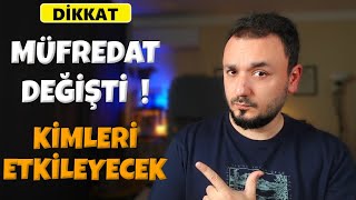 SON DAKİKA Müfredat Değişti 8 ve 9lar DİKKAT [upl. by Aubry]