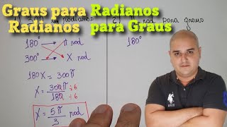 Graus para Radianos  Radianos para Graus [upl. by Aner813]