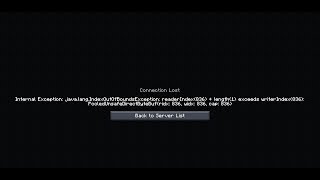 5 Ways To Fix Minecraft Error Internal Exception javalangIndexOutOfBoundsException [upl. by Akenihs]