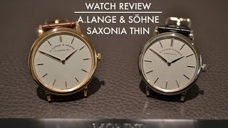 Watch Review ALange amp Söhne Saxonia Thin [upl. by Selia900]