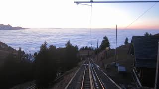 Zahnradbahn Rigi Kulm  Rigi Kaltbad Talfahrt 2020 Teil 1  Switzerland [upl. by Kiker962]