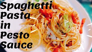 Paano Magluto ng Spaghetti PestoSpaghetti Pasta in Pesto [upl. by Eikcaj]