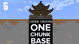 I have made a one chunk underground base  Minecraft bedrock  Minecraft java  Survival series [upl. by Sorel653]