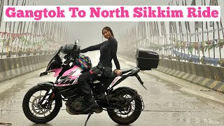 Ep3  Gangtok To North Sikkim  LachenLachung Ride  Heavy Rainfall 😰 [upl. by Ahseem]