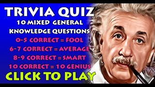 Mixed General Trivia Quiz [upl. by Iborian]