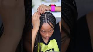 Knotless Box Braid Tutorial [upl. by Millford]