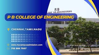 P B College of Engineering  Chennai  Engineering Colleges in Tamil Nadu [upl. by Gilpin]