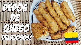 DEDOS DE QUESO COLOMBIANOS  Facil y Deliciosos 😀 [upl. by Phenice]