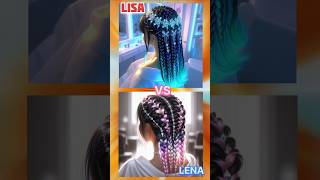 Choose Lisa VS Lena one beautiful 😍❤️👍choose lisa lena music shorts viralshort frenna [upl. by Adnorehs]