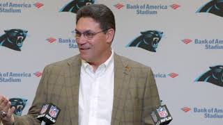 Ron Rivera Gets Emotional in Final Press Conference  Panthers [upl. by Adyol]