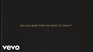 Bring Me The Horizon  why you gotta kick me when im down Lyric Video [upl. by Dutch]