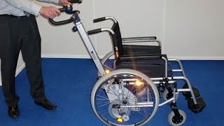 SMax Sella Stairclimber Adaptable for most Wheelchairs Manual Handling Solutions [upl. by Nahtiek]