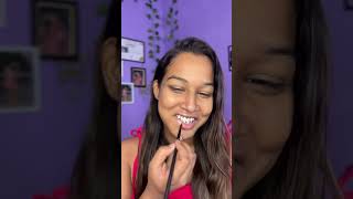 How to overline lips correctly hack makeup lips lipstick lipartistry hacks lipart makeuphacks [upl. by Studdard]