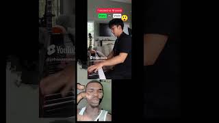 Stages of playing the piano vs voilin trending foryou music violin piano [upl. by Wendalyn]