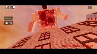 Eren berserk modeYmir founding titan and rod reiss showcase  Roblox snkrumbling roblox aot [upl. by Oisor]