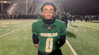 Ursuline Football Postgame Interview With DC Ferrell 111524 [upl. by Airt]