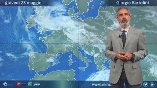 Le condizioni meteo di oggi in Toscana  Locale instabilità oggi Meglio venerdì e più quotcaldoquot [upl. by Whipple918]