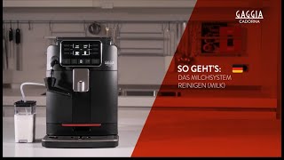 GAGGIA CADORNA MILK  SO GEHT’S DAS MILCHSYSTEM REINIGEN [upl. by Euqinom]