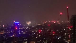 East London fireworks 2020 8 minute loop [upl. by Pelmas]