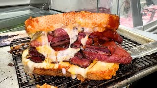 Japanese Wagyu Beef  American Deli  The GREATEST Wagyu Grilled Cheese Sandwich EVER [upl. by Ispep263]