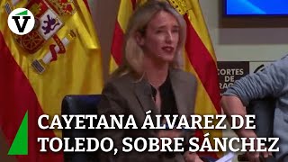 Cayetana Álvarez de Toledo ataca a Pedro Sánchez [upl. by Mcmahon899]